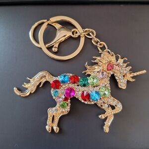 Stunning Unicorn Purse Charm Keychain #4
